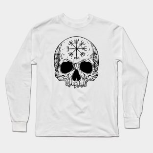 Vegvisir rune skull Long Sleeve T-Shirt